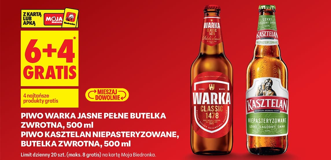 Piwo niepasteryzowane Kasztelan